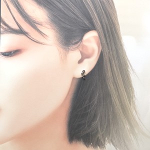 Pierced Earringss sliver Colorful Rhinestone