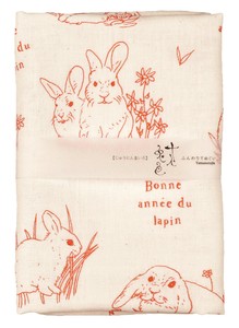 Double Gauze Funwari Hand Towel Rabbit