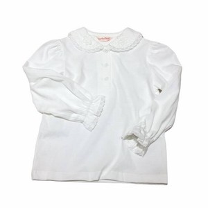 Made in Japan Children's Clothing Heart Lace Long Sleeve Blouse 100 1 40 cm