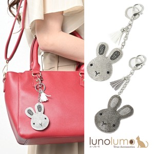 Key Ring Bag Charm Rabbit Rabbit Rabbit Glitter Rhinestone Present