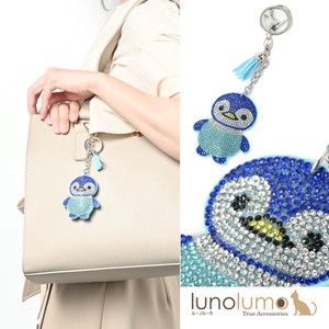 Key Ring Key Chain Gift Aquarium Penguin Sparkle Presents Ladies'