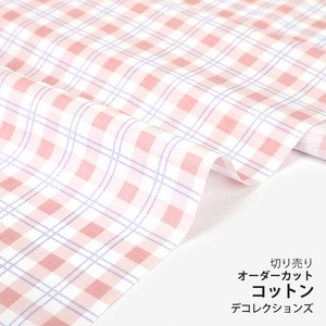 Cotton Design Pink Check 1m