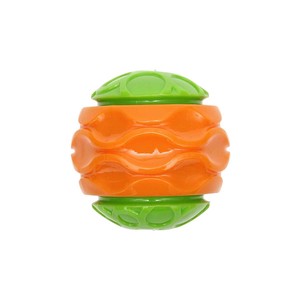 ループ　犬用おもちゃ　スクイーキー　コンビネーションボール　オレンジ＆グリーン / Funny Squeak Toy