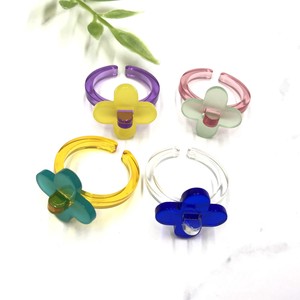 Ring Ring Acrylic Ring Flower Flower Transparency