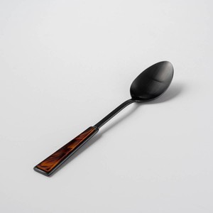 Acrylic Cutlery Tortoiseshell Dessert Spoon Made in Japan Tsubamesanjo Western Plates