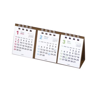 【数量限定】2023年版カレンダー　プチプチ卓上3ヶ月　手帳・カレンダー　日本製