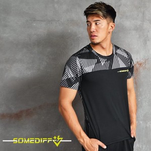 Men's Activewear Patterned All Over T-Shirt Switching