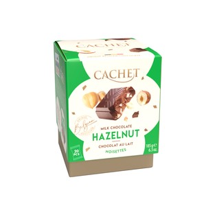 【チョコレート】CACHET MINIS ヘーゼルナッツ(グリーン)ミルクチョコ