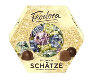 【チョコレート】Feodora チョコレートジュエリーボックス アソートプラリネ
