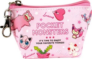 Pocket Monster Triangle Mini Pouch Color Pink