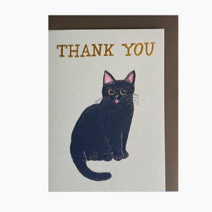 Greeting Card Black-cat