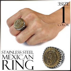 Mexican Ring Loupe Maria Stainless Men's Accessory