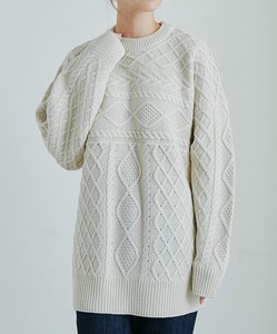 Sweater/Knitwear Patchwork Pullover