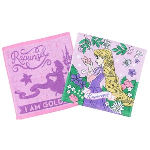 【ハンドタオル】塔の上のラプンツェル ウォッシュタオル2枚セット シャーリング ジャガード