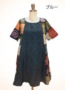 Nepal Patchwork Design One-piece Dress 15