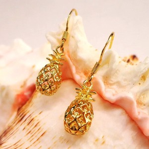 Pierced Earrings Silver Post Jewelry Pineapple