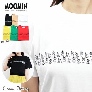 T-shirt T-Shirt MOOMIN Little My Printed Border Short-Sleeve Colaboration NEW