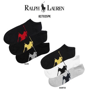 POLO RALPH LAUREN(ポロ ラルフローレン)メンズ ショート ソックス  3足セット 男性用靴下 827025PK
