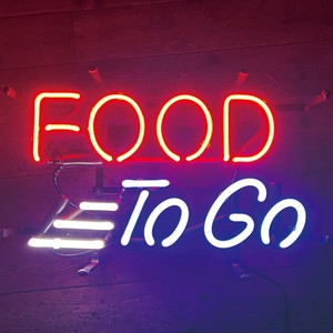 EO SIGN FOOD Neon Out American