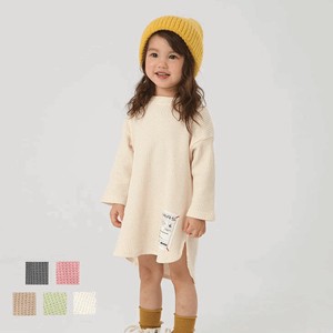 Attached Waffle One-piece Dress Long Sleeve Layering Kids Kids Girl 2