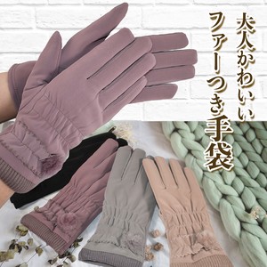 Glove Ladies A/W Smartphone Fur