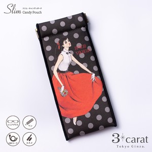 Slim Candy Pouch Red Skirt Eyeglass Case Pencil Case Gift