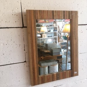 Wood Frame Wall Mirror A3 Stripe