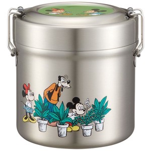 Antibacterial Vacuum Stainless Lunch Box Mick Friends Green