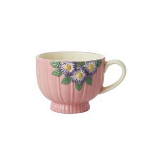 马克杯 陶瓷 花朵 粉色