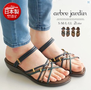 Sandals Wedge Sole 2Way Ladies' Made in Japan