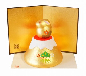 Better Fortune Zodiac Fortune Ornament Mt. Fuji Gold Decoration Decoration