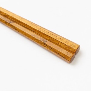 極太八角栗木箸【24．5cm】／栗の木　日本製　男箸