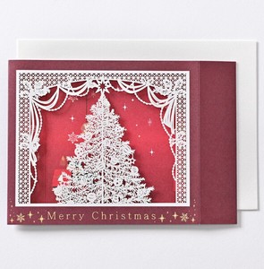 レーザーカットボックスクリスマスカード ■クリスマスツリー