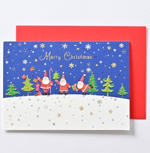 クリスマスカード ■たくさんのサンタ ■カジュアル系 ■輸入品