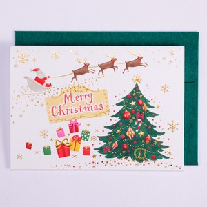 Christmas MIN CARD 2 Santa Reindeer Casual