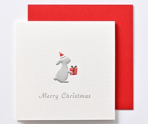 Christmas MIN CARD Rabbit Casual
