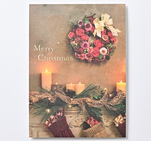 Christmas Photo Postcard Wreath