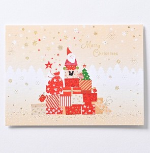 クリスマスサンタイラストポストカード ★人気商品 ■たくさんのサンタ ■罫線付 ■輸入品
