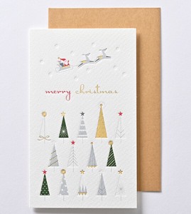 クリスマスカード ■サンタ、トナカイ、ツリー
