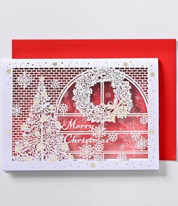 Laser Cut Christmas Card Laser Cut Processing Stand Type Christmas Tree Wreath