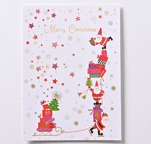 Christmas Santa Illustration Postcard Santa Ruled Line Imports