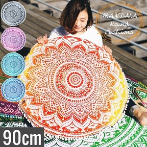 size L Mandala Round shape Cushion Cover 9 cm