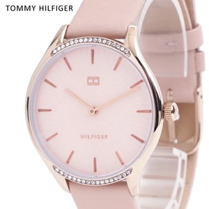 Wrist Watch Leather Strap Nude Pink Battery Ladies Tommy Hilfiger Brand
