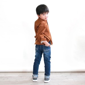 自社工場 セルビッチ風デニムロールアップパンツ（90-160cm)　子供服ブランド『L.COPECK（エルコペック）』