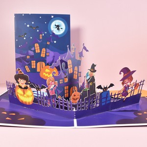 Halloween Pop Card 3 Solid Greeting Card Message Card Envelope Attached