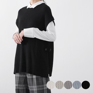 Vest/Gilet Knitted Vest Sleeveless French Sleeve Ladies' Sweater Vest