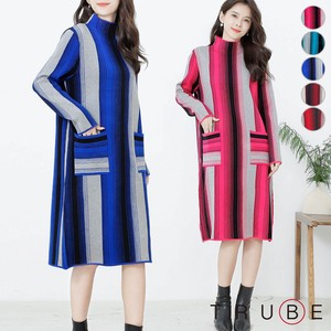 2 Multi Stripe Knitted One-piece Dress 38 4 52 Size 1