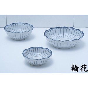 輪花〜りんか〜【美濃焼　鉢　波型　日本製　和食器　陶器】ヤマ吾陶器
