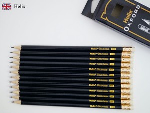 HELIX OXFORD ヘリックス オックスフォードシリーズ HB鉛筆（消しゴム付）【12本セット】