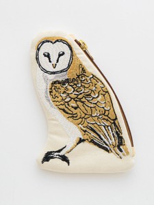 フクロウ刺繍ポーチ M26-1956